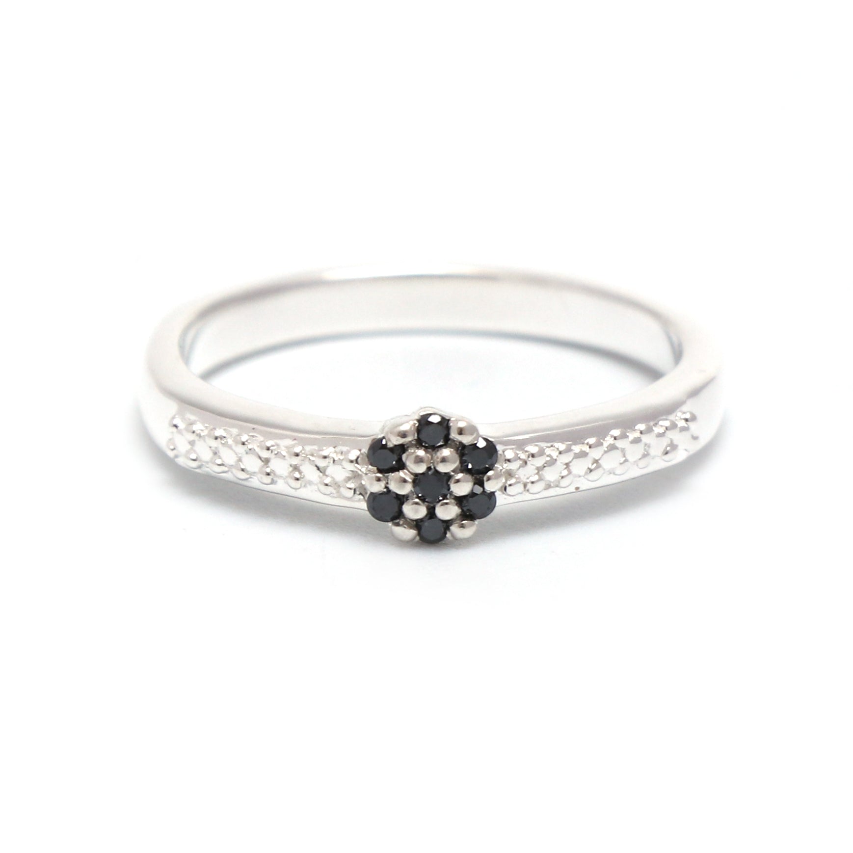 Natural Black Diamond Ring