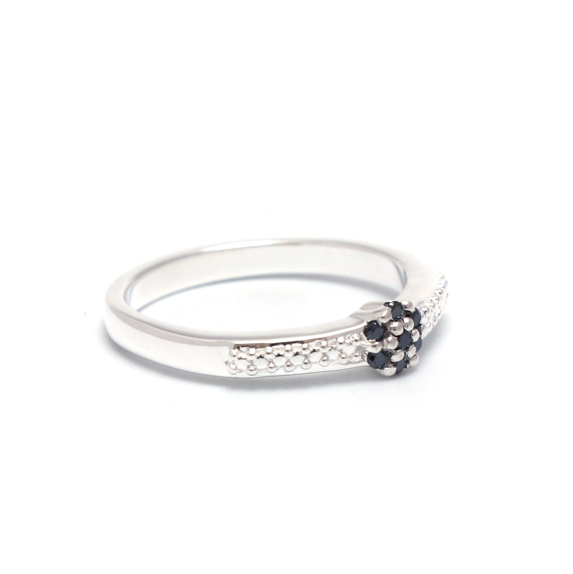 Natural Black Diamond Ring