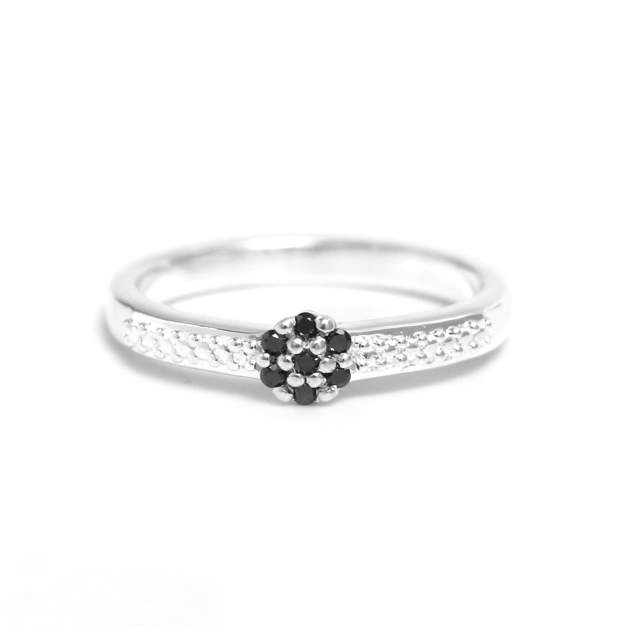 Natural Black Diamond Ring