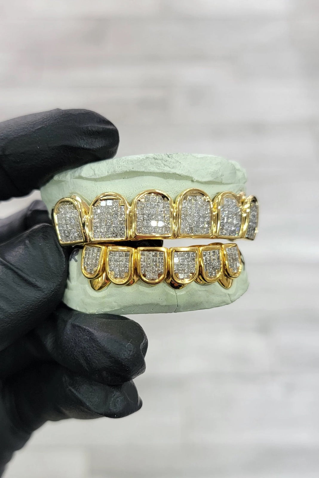 Open Works Invisible Set Emerald Cut Grillz