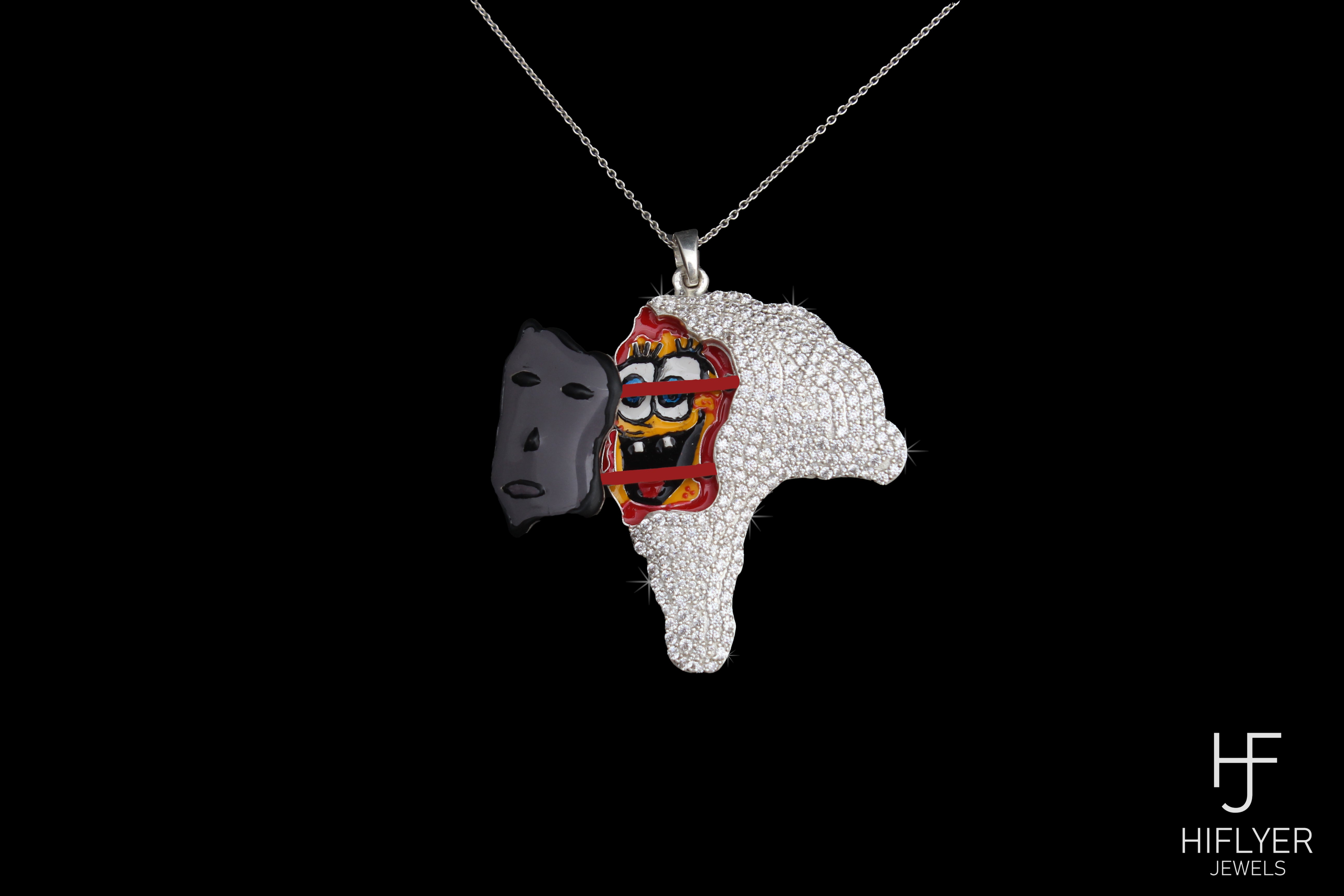 Giga Chad Spongebob Pendant (Comes with a complimentary Silver Chain)